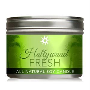 0004351 Hollywood Fresh All Natural Soy Candle In Tin 10 Oz 300