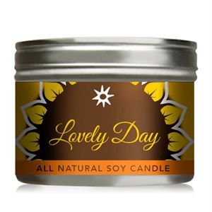 0006202 Lovely Day All Natural Soy Candle In Tin 10 Oz 300