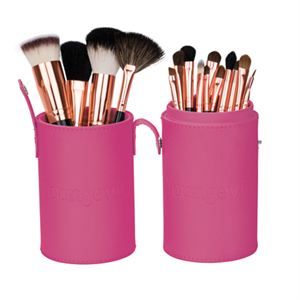 0007208 Mineral Makeup Brush Kit Pink Case 300