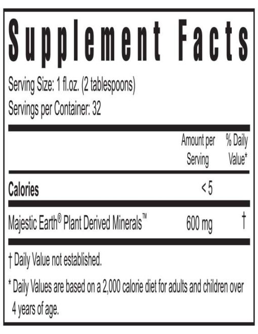 Ygy 13203 Plant Derived Minerals Suppfacts 0910