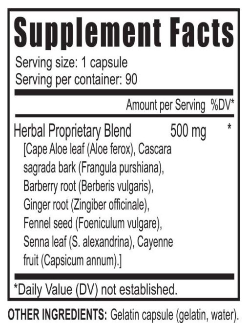 Ygy Usyg100095 Ultimate Colon Fx Suppfacts 0315
